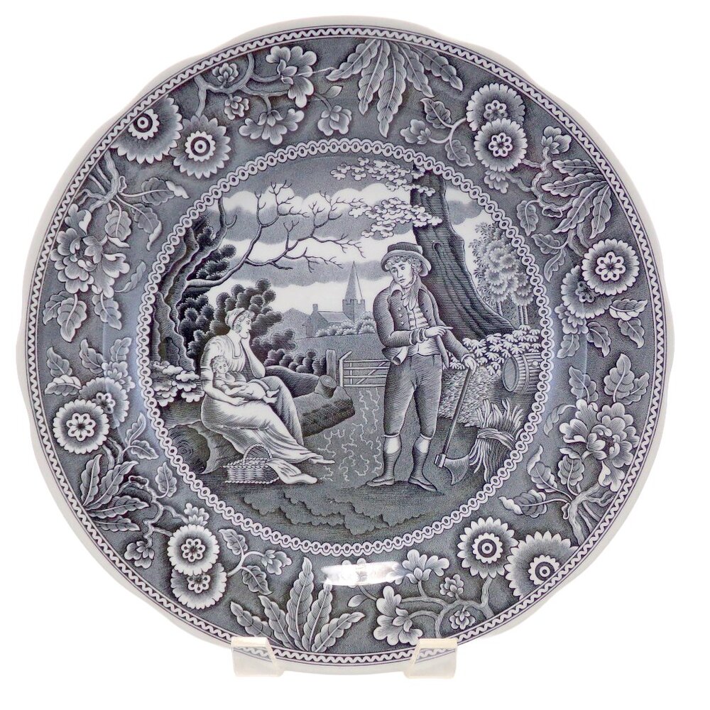 Spode Archieve Collection Black Woodman Dinner Plate